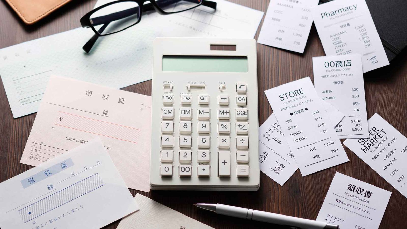 Financial statements and receipts being reviewed